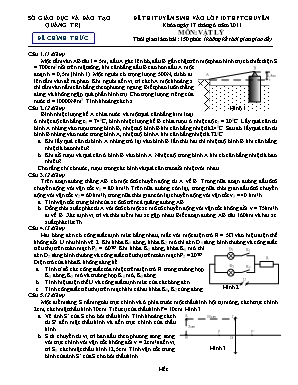 Đề thi tuyển sinh Lớp 10 THPT chuyên môn Vật lý - Năm học 2011-2012 - Sở giáo dục và đào tạo Quảng Trị
